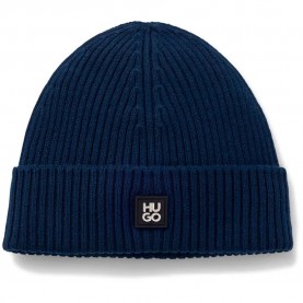 Шапка HUGO Xola Metal 10265692 RED beanie - Blue (Navy) шапка,всички,шапки,hugo,xola,metal,10265692,red,beanie,blue,(navy)