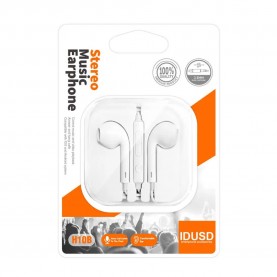 слушалки,слушалки,idusd,h10b,earphones,white,(black)