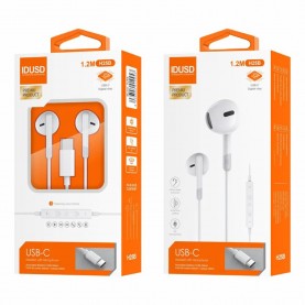 слушалки,слушалки,idusd,h25b,earphones,white,(white)