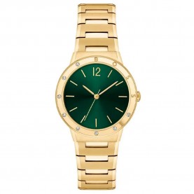 часовник,часовници,boss,1502649,34mm,5atm,quartz,analogic,woman,watch,golden,(golden,green,mineral)