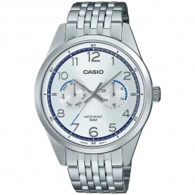 Часовник Casio MTPE340D7AVDF 50.5mm 5ATM Quartz Analogic watch - Silver (Grey / Grey / Mineral) часовник,часовници,casio,mtpe340d7avdf,50.5mm,5atm,quartz,analogic,watch,silver,(grey,grey,mineral)