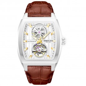 часовник,часовници,kenneth,cole,kcwgx0058801,40mm,5atm,automatic,analogic,watch,brown,(brown,grey,mineral)