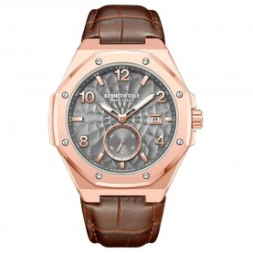 часовник,часовници,kenneth,cole,kcwgx0059002,43mm,3atm,automatic,analogic,watch,golden,(brown,grey,mineral)