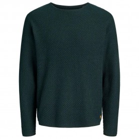 Блуза Jack & jones Blumason sweater - Green (Scarab / Detail Twist) блуза,мъжки,пуловери,дамски,пуловери,jack,&,jones,blumason,sweater,green,(scarab,detail,twist)