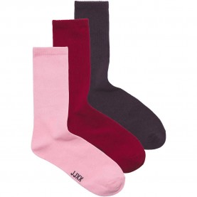 Чорапи Jack & jones Kathy JJXX long socks 3 pairs - Multicolor (Winetasting / Scarlet Sage / Orchid Smoke) чорапи,мъжки,чорапи,дамски,чорапи,jack,&,jones,kathy,jjxx,long,socks,3,pairs,multicolor,(winetasting,scarlet,sage,orchid,smoke)
