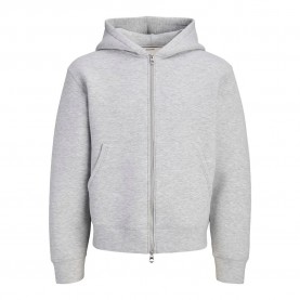 Блуза Jack & jones Legacy full zip sweatshirt - Grey (Light Grey Melange) блуза,мъжки,пуловери,jack,&,jones,legacy,full,zip,sweatshirt,grey,(light,grey,melange)
