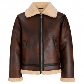 Яке Jack & jones Norrebro Aviator jacket - Brown (Chocolate Brown) яке,мъжки,якета,дамски,якета,и,палта,jack,&,jones,norrebro,aviator,jacket,brown,(chocolate,brown)