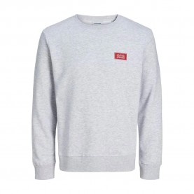 Блуза Jack & jones Rush sweatshirt - Grey (White Melange) блуза,мъжки,пуловери,jack,&,jones,rush,sweatshirt,grey,(white,melange)