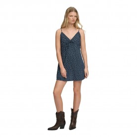 Рокля Superdry Textured Woven Cami sleeveless dress - Blue (Navy Blue Ditsy Hearts) рокля,дамски,поли,и,рокли,superdry,textured,woven,cami,sleeveless,dress,blue,(navy,blue,ditsy,hearts)