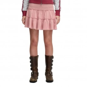 Пола Superdry Tiered Jersey short skirt - Pink (Vintage Blush Pink) пола,дамски,поли,и,рокли,superdry,tiered,jersey,short,skirt,pink,(vintage,blush,pink)