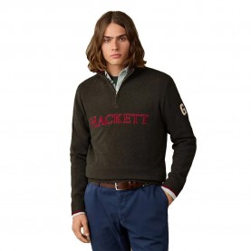 Блуза Hackett HM7000258 sweater - Green (Hunter Green) блуза,мъжки,пуловери,дамски,пуловери,hackett,hm7000258,sweater,green,(hunter,green)