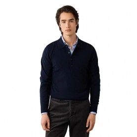 Hackett HM7000279 long sleeve polo - Blue (Old Navy) дамски,блузи,с,яка,мъжки,блузи,с,яка,hackett,hm7000279,long,sleeve,polo,blue,(old,navy)