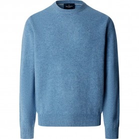 Блуза Hackett HM7000287 sweater - Blue (Airforce Blue) блуза,мъжки,пуловери,дамски,пуловери,hackett,hm7000287,sweater,blue,(airforce,blue)
