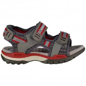 Сандали Geox Borealis sandals - Grey (Grey / Red) сандали,детски,сандали,и,чехли,geox,borealis,sandals,grey,(grey,red)