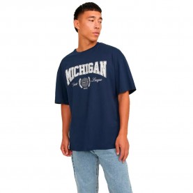 Тениска Jack & jones Bradley Mitch short sleeve T-shirt - Blue (Navy Blazer) тениска,мъжки,тениски,дамски,тениски,jack,&,jones,bradley,mitch,short,sleeve,t,shirt,blue,(navy,blazer)
