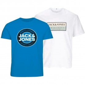 Тениска Jack & jones Colored Logo short sleeve T-shirt 2 units - Blue (Bright Super Sonic) тениска,мъжки,тениски,дамски,тениски,jack,&,jones,colored,logo,short,sleeve,t,shirt,2,units,blue,(bright,super,sonic)