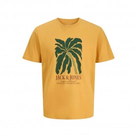 Тениска Jack & jones Down short sleeve T-shirt - Yellow (Golden Apricot) тениска,мъжки,тениски,дамски,тениски,jack,&,jones,down,short,sleeve,t,shirt,yellow,(golden,apricot)