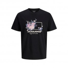 Тениска Jack & jones Juka short sleeve T-shirt - Black (Black) тениска,мъжки,тениски,дамски,тениски,jack,&,jones,juka,short,sleeve,t,shirt,black,(black)
