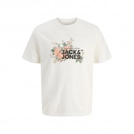 Тениска Jack & jones Juka short sleeve T-shirt - White (Cloud Dancer) тениска,мъжки,тениски,дамски,тениски,jack,&,jones,juka,short,sleeve,t,shirt,white,(cloud,dancer)