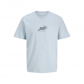Тениска Jack & jones Juka short sleeve T-shirt - Blue (Skyway) тениска,мъжки,тениски,дамски,тениски,jack,&,jones,juka,short,sleeve,t,shirt,blue,(skyway)