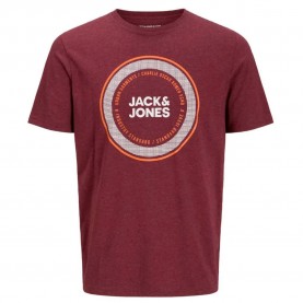 Тениска Jack & jones Rubel short sleeve T-shirt - Red (Zinfandel) тениска,мъжки,тениски,дамски,тениски,jack,&,jones,rubel,short,sleeve,t,shirt,red,(zinfandel)