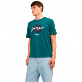 Тениска Jack & jones Tiley short sleeve T-shirt - Green (Deep Teal) тениска,мъжки,тениски,дамски,тениски,jack,&,jones,tiley,short,sleeve,t,shirt,green,(deep,teal)
