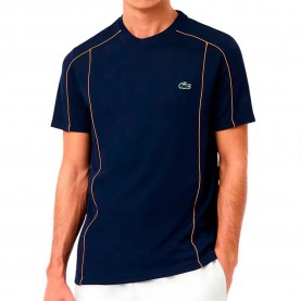 Тениска Lacoste Ultra-Dry Pique Graphic Logo short sleeve T-shirt - Blue (Navy Blue) тениска,мъжки,тениски,дамски,тениски,lacoste,ultra,dry,pique,graphic,logo,short,sleeve,t,shirt,blue,(navy,blue)