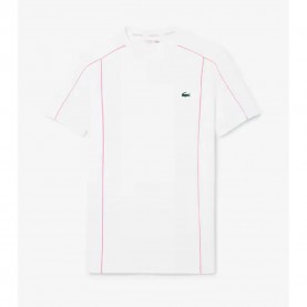 Тениска Lacoste Ultra-Dry Pique Graphic Logo short sleeve T-shirt - White (White) тениска,мъжки,тениски,дамски,тениски,lacoste,ultra,dry,pique,graphic,logo,short,sleeve,t,shirt,white,(white)
