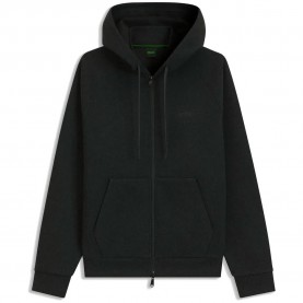 блуза,мъжки,пуловери,boss,transit,10282174,green,full,zip,sweatshirt,black,(charcoal)