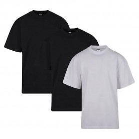 Тениска Urban classics TB006B short sleeve T-shirt 3 units - White / Black (Black / Black / White) тениска,мъжки,тениски,дамски,тениски,urban,classics,tb006b,short,sleeve,t,shirt,3,units,white,black,(black,black,white)