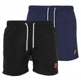 Бански гащета Urban classics TB1026A swimming shorts 2 units - Blue / Black (Black / Black / Navy / Navy) бански,гащета,мъжки,бански,костюми,urban,classics,tb1026a,swimming,shorts,2,units,blue,black,(black,black,navy,navy)