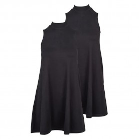 Рокля Urban classics TB1900A sleeveless dress 2 units - Black (Black / Black) рокля,дамски,поли,и,рокли,urban,classics,tb1900a,sleeveless,dress,2,units,black,(black,black)