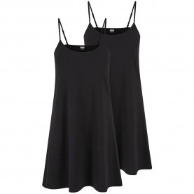 Рокля Urban classics TB6877A sleeveless dress 2 units - Black (Black / Black) рокля,дамски,поли,и,рокли,urban,classics,tb6877a,sleeveless,dress,2,units,black,(black,black)