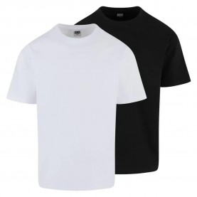 Тениска Urban classics TB8012A short sleeve T-shirt 2 units - White / Black (Black / White) тениска,мъжки,тениски,дамски,тениски,urban,classics,tb8012a,short,sleeve,t,shirt,2,units,white,black,(black,white)