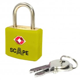 Scape travel E0112 padlock - Yellow (Red / Silver) други,аксесоари,scape,travel,e0112,padlock,yellow,(red,silver)