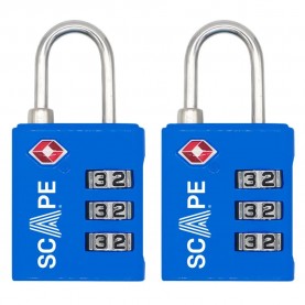Scape travel E0122 padlock - Clear (Blue) други,аксесоари,scape,travel,e0122,padlock,clear,(blue)