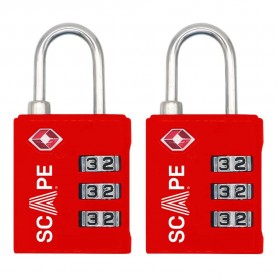 Scape travel E0123 padlock - Red (Red) други,аксесоари,scape,travel,e0123,padlock,red,(red)