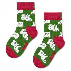 Чорапи Happy socks Tricera Skull crew socks - Green (Multicolor) чорапи,мъжки,чорапи,дамски,чорапи,happy,socks,tricera,skull,crew,socks,green,(multicolor)