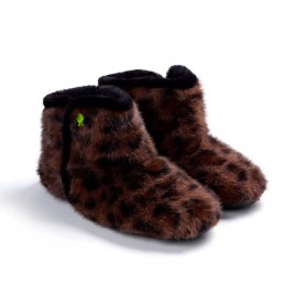 Пантофи Hot potatoes 80867 slippers - Brown (Leopard / Leopard Print) пантофи,мъжки,пантофи,дамски,пантофи,hot,potatoes,80867,slippers,brown,(leopard,leopard,print)