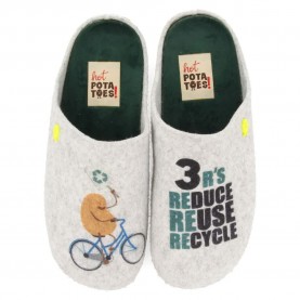 Пантофи Hot potatoes Bersbach slippers - White (Grey / Gray) пантофи,мъжки,пантофи,дамски,пантофи,hot,potatoes,bersbach,slippers,white,(grey,gray)