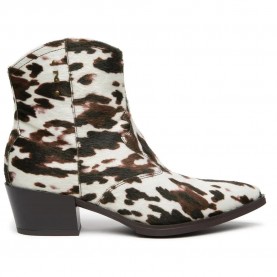 Nero giardini I617126D heel booties - White (Dark Brown) дамски,боти,мъжки,боти,nero,giardini,i617126d,heel,booties,white,(dark,brown)