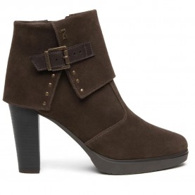 Nero giardini I617274D heel booties - Brown (Dark Brown) дамски,боти,мъжки,боти,nero,giardini,i617274d,heel,booties,brown,(dark,brown)