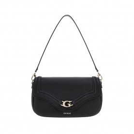 Чанта за през рамо Guess Calista Convertible Xbody Flap shoulder bag - Black (Black) чанта,за,през,рамо,всички,чанти,guess,calista,convertible,xbody,flap,shoulder,bag,black,(black)