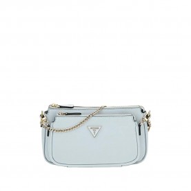 Чанта за през рамо Guess Noelle II Double Pouch shoulder bag - Blue (Black) чанта,за,през,рамо,всички,чанти,guess,noelle,ii,double,pouch,shoulder,bag,blue,(black)