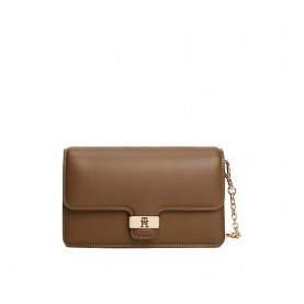 Чанта Tommy hilfiger AW0AW18288 handbag - Brown (Nordic Taupe) чанта,всички,чанти,tommy,hilfiger,aw0aw18288,handbag,brown,(nordic,taupe)