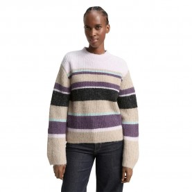 Блуза Tom tailor 1049075 sweatshirt - Multicolor (Beige Lilac Multicolor Stripe) блуза,дамски,блузи,tom,tailor,1049075,sweatshirt,multicolor,(beige,lilac,multicolor,stripe)
