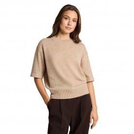 Риза с къс ръкав Tom tailor 1053214 short sleeve sweatshirt - Beige (Preppy Plum Melange) риза,с,къс,ръкав,мъжки,пуловери,дамски,пуловери,tom,tailor,1053214,short,sleeve,sweatshirt,beige,(preppy,plum,melange)