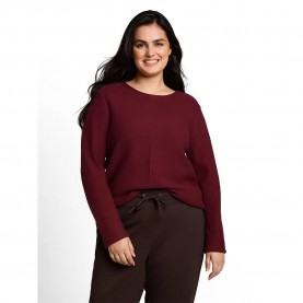 Блуза Tom tailor 1053573 sweater - Purple (Preppy Plum) блуза,мъжки,пуловери,дамски,пуловери,tom,tailor,1053573,sweater,purple,(preppy,plum)