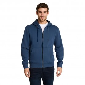 Блуза Tom tailor Printed full zip sweatshirt - Blue (Deep Black) блуза,мъжки,пуловери,tom,tailor,printed,full,zip,sweatshirt,blue,(deep,black)