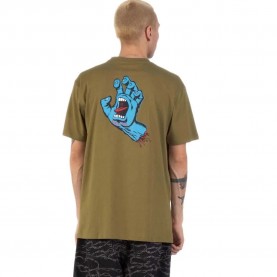 тениска,мъжки,тениски,дамски,тениски,santa,cruz,screaming,hand,chest,short,sleeve,t,shirt,brown,(deep,olive)